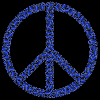 Colorful Circles Peace Sign 21