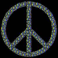 Colorful Circles Peace Sign 23