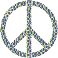 Colorful Circles Peace Sign 23 Without Background