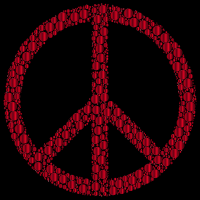 Colorful Circles Peace Sign 25