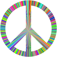 Peace Sign Sunburst