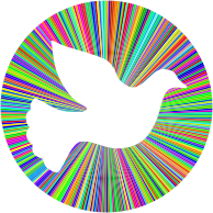 Prismatic Peace Dove Halo