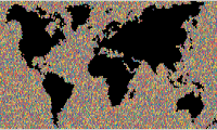Colorful World Map Mosaic 4