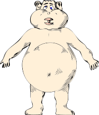 goofy naked fat guy