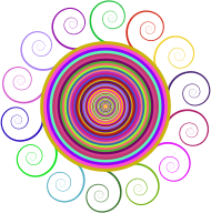 Abstract Spiral Circle