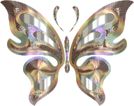 Prismatic Butterfly 12 Variation 3 No Background
