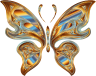 Prismatic Butterfly 13 Variation 3 No Background