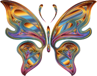 Prismatic Butterfly 13 Variation 4 No Background