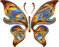 Prismatic Butterfly 13 Variation 5 No Background