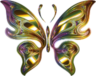 Prismatic Butterfly 14 No Background