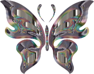 Prismatic Butterfly 15 Variation 2 No Background
