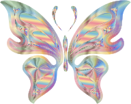 Prismatic Butterfly 17 Variation 3 No Background