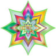 Colorful Flower Silhouette 2
