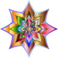 Colorful Flower Silhouette 4