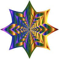 Colorful Flower Silhouette 5
