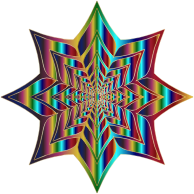 Colorful Flower Silhouette 7