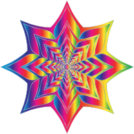 Colorful Flower Silhouette 13