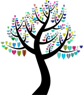 Simple Hearts Tree 5