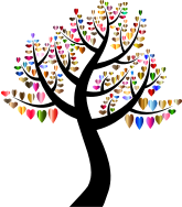 Simple Hearts Tree 7