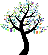 Simple Hearts Tree 8