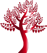 Simple Hearts Tree 11 No Background