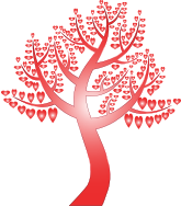 Simple Hearts Tree 12 No Background