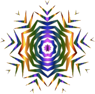 Prismatic Snowflake 2 Variation 2 Without Background