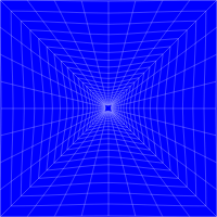 Blue Perspective Grid Distorted 4