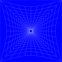 Blue Perspective Grid Distorted 5
