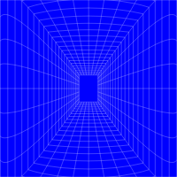 Blue Perspective Grid Distorted 12