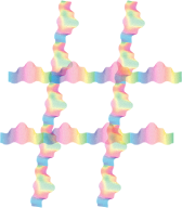 Rainbow Guilloche Hashtag No Background