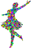 Prismatic Low Poly Ballerina