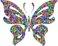 Prismatic Low Poly Butterfly