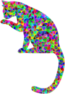 Prismatic Low Poly Cat