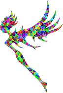 Prismatic Low Poly Fairy