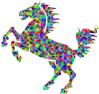 Prismatic Low Poly Horse