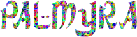 Prismatic Low Poly Palmyra Typography