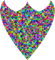 Prismatic Low Poly Shield