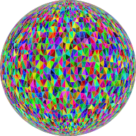 Prismatic Low Poly Sphere