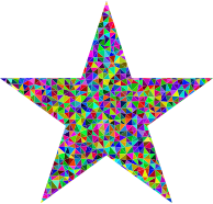 Prismatic Low Poly Star