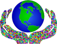 Prismatic Low Poly World In Hands 2