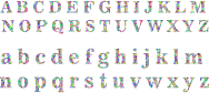 Prismatic Low Poly Alphabet