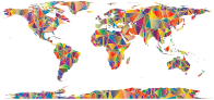 Low Poly World Map