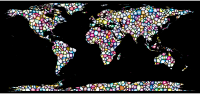 Sweet Tiled World Map