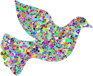 Prismatic Tiled Peace Dove