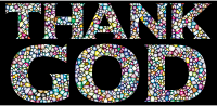 Sweet Tiled Thank God Typography