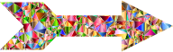 Chromatic Low Poly Arrow