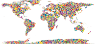 Polyprismatic Tiled World Map