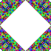 Prismatic Low Poly Frame 2
