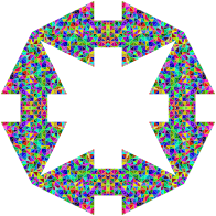 Prismatic Low Poly Frame 3